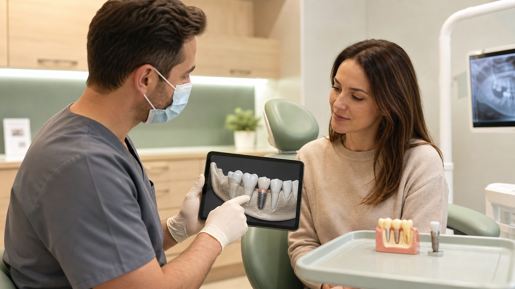 Bone Grafting procedure at the dental clinic