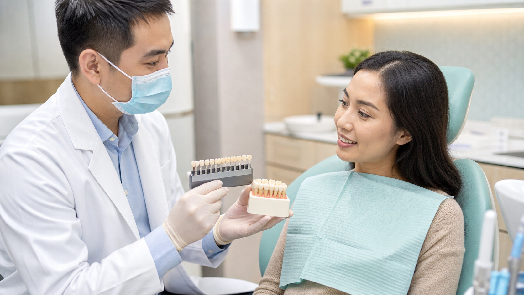 Dental Crowns procedure at the dental clinic