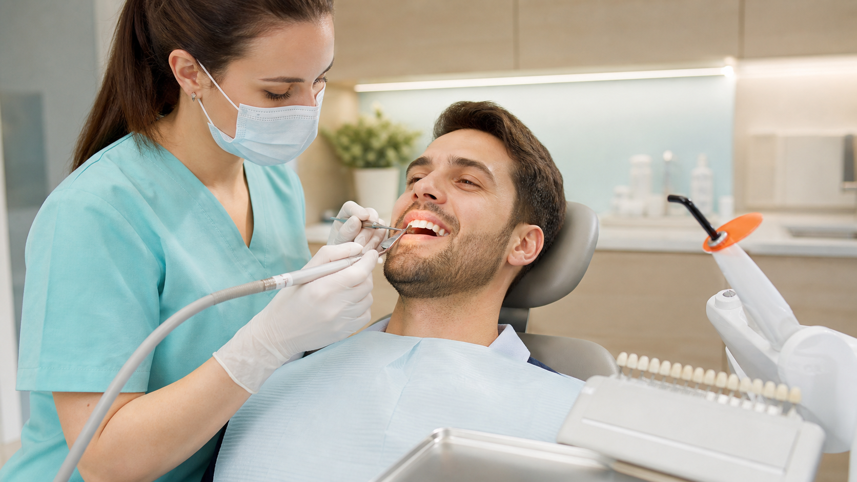 Dental Fillings procedure at the dental clinic