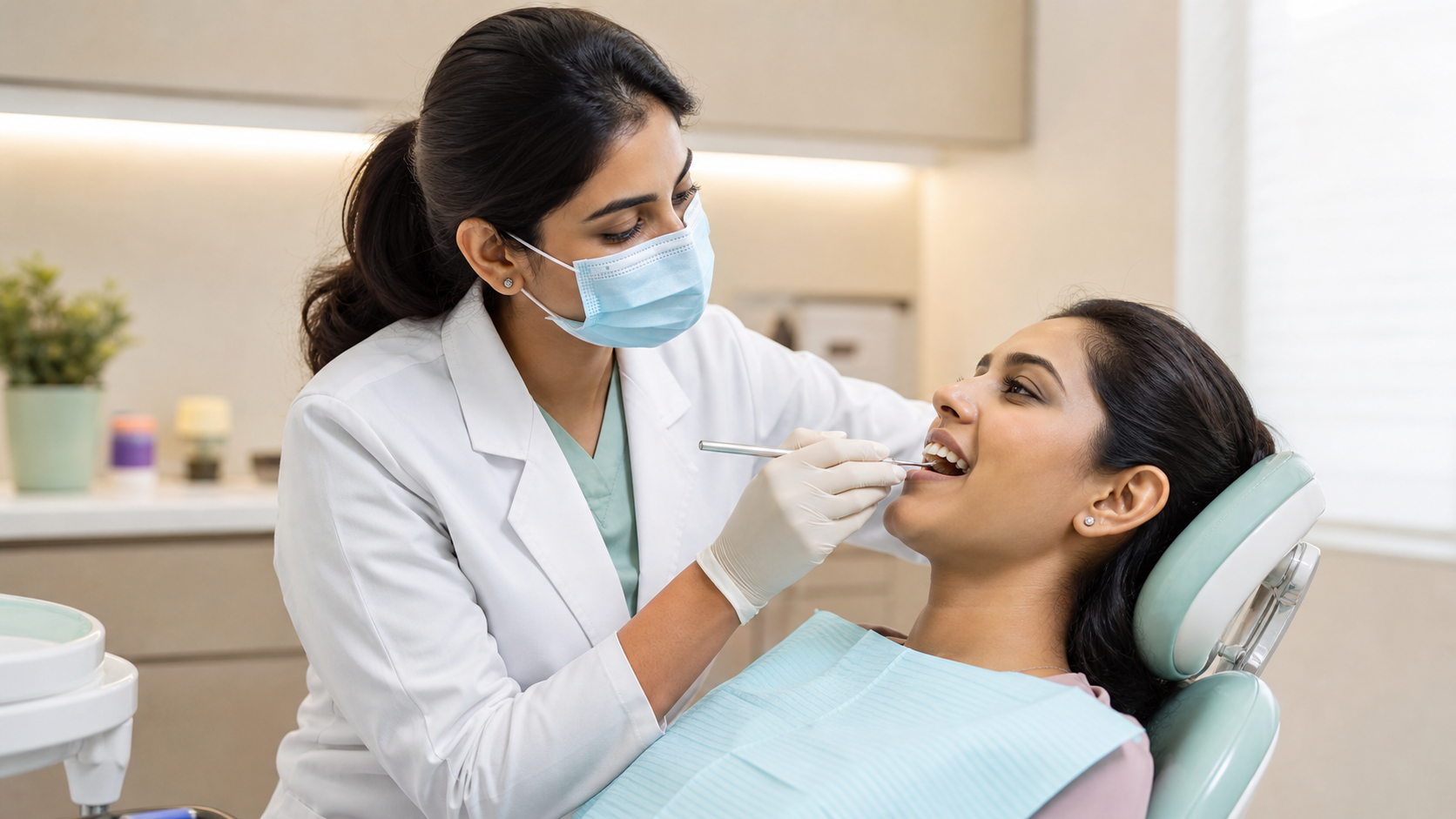 Fluoride & Preventive Care procedure at the dental clinic